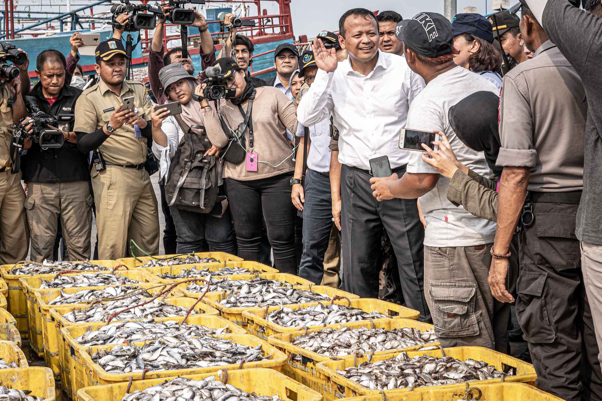 Menteri Kelautan dan Perikanan RI di PPN Muara Anke