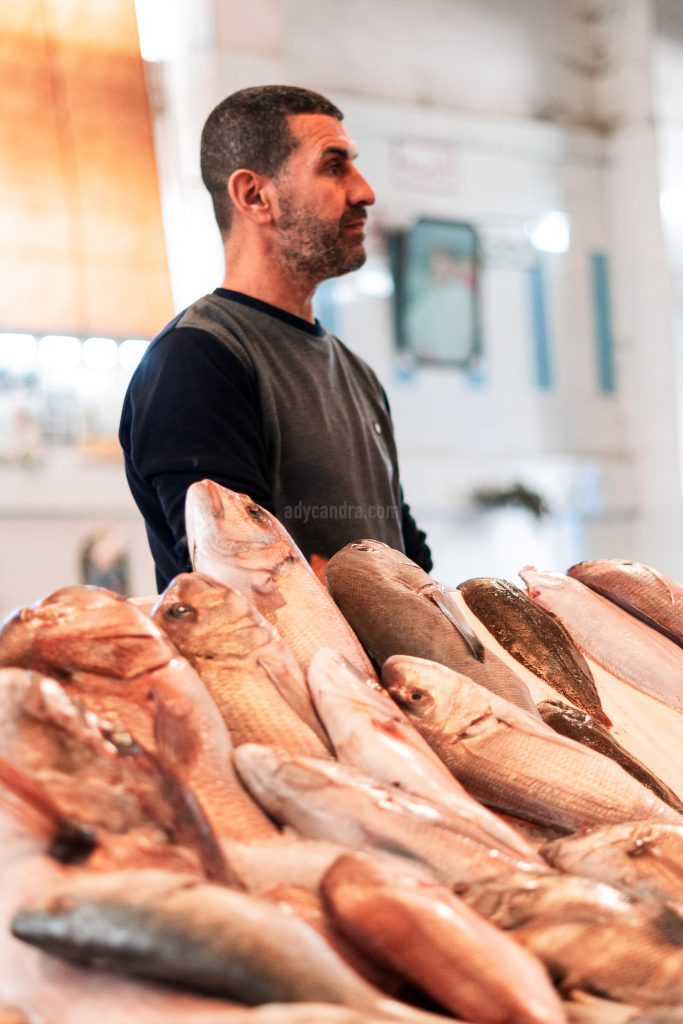 Fshmonger in Tangier Fish Market_2 Fshmonger in Tangier Fish Market_2