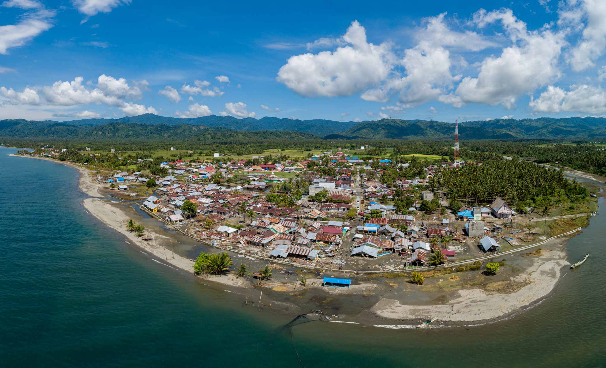 Tompe Fishing Village Which is located epicenter earth quake of Center Sulawesi 2018